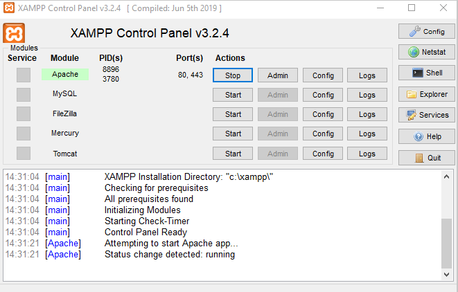 Installer PHP avec XAMPP  Coopernet